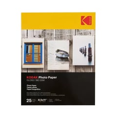 KODAK - Papel Fotográfico Brillante A4 180 Gr X 25 Unidades