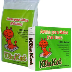 KLINKAT - Arena para gato bolsa 5 kg + bolsa 10 kg calidad premium