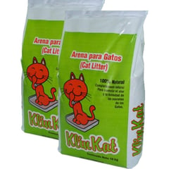 KLINKAT - Arena para gato bolsa 10 kg + bolsa 10 kg calidad premium