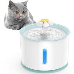 TOMOMI - Fuente De Agua Para Gatos Y Perros Bebedero Automático Led