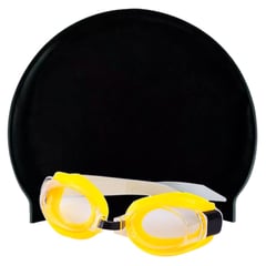 GENERICO - Set natación intex kit x 3 gafas gorro silicona y tapa oidos