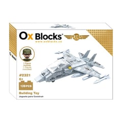 OX BLOCKS - OX Planes - Bloques de juguete para construir - 128 piezas