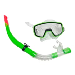 SWIMMER - Set Careta Snorkel Adulto Doble Válvula Buceo