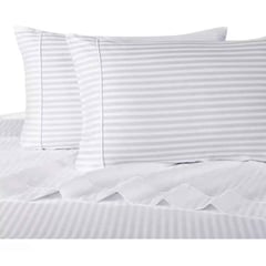 WONDER HOME - Funda para almohada Blanco rayas 50 x 90 cm