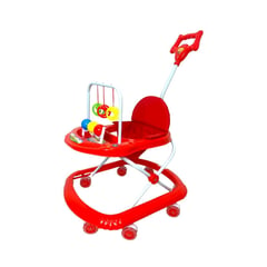 KIDSHOP - Caminador Para Bebe con guia Llantas De Silicona ROJO 312A