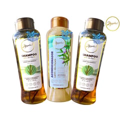 ANYELUZ - Kit 2 shampoo de romero + Acondicionadores Romero