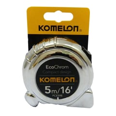 KOMELON - Flexometro cromado 5 METROS KMC 38C