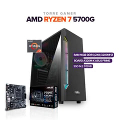 GENERICO - CPU TORRE AMD RYZEN 7 5700G - SSD 512 M.2 -RAM 16GB DDR4