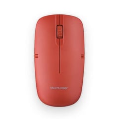 MULTILASER - Mouse Inalámbrico MO289 1200DPI 3 Botones Rojo - Multi