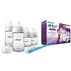 AVENT - Set teteros naturals anti gases bebe new born-unisex