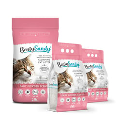 BENTYSANDY - Arena Para Gatos Ultra Absorbente Aglomerante 5l