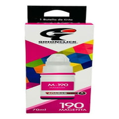 GIHONCLICK - Tinta Para Impresora Canon Gi-190 G1100 G2100 G3100 G3102 - MAGENTA