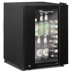 CHALLENGER - Nevera 49lts Minibar Puerta Vidrio Negro CR-089