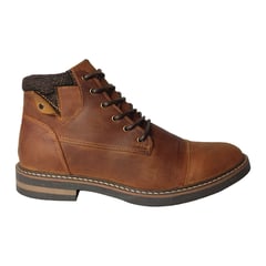 CALZADO CON ALTURA MONSERRATE - Botas en cuero para hombre marca Monserrate Ref Galeras color Caoba