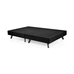 GENERICO - Base Cama Santorini Semidoble Negro (190 x 120 x 26 cm)