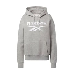 REEBOK - Buzo con capucha Reebook mujer gris fleece