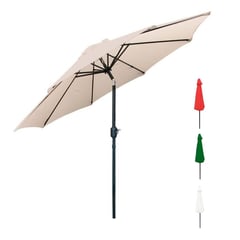 JARDIMEX - Parasol lateral 2.7 metros beige Sombrilla