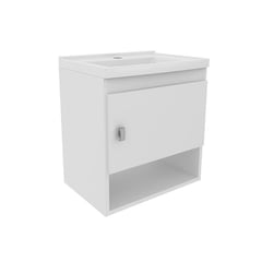 MUEBLES 2020 - MUEBLE DE BAÑO CON LAVAMANOS LINZ BLANCO