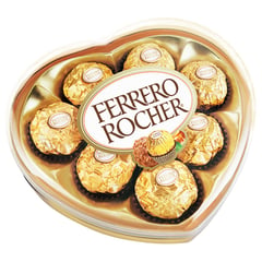 FERRERO ROCHER - Chocolates estuche regalo corazon x 8 bombones