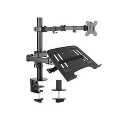 ERGO & HEALTH SAS - Soporte Doble Luxe para Monitor 13" - 27" y Portátil 15".