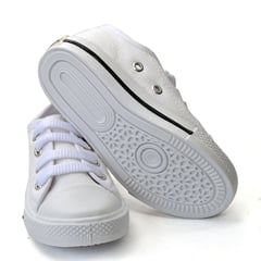 PUNKY KIDS - Tenis para niñoniña tipo converse blanco