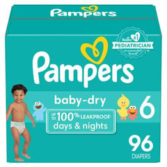 PAMPERS - Pañales Baby Dry Talla 6 / 96 Unidades 314696