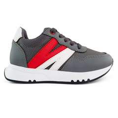 TITINOS - Tenis Casual Deportivo Niño Gris 5001-133