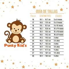 PUNKY KIDS - Zapatilla Para Bebe Niña Kasla