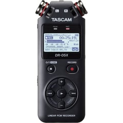 TASCAM - Grabadora de audio portátil dr-05x 2 entradas 2 pista - negro