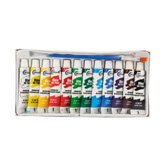 UNICORN - Pintura Al Óleo Unicolor, Tubo De 12 Ml Caja X 12 Colores