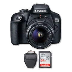 CANON - 2000D T7 con lente 18-55mm III Memoria Bolso