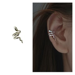 GENERICO - Arete Ear Cuff Simulador Serpiente