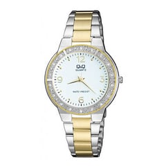 Q&Q - Reloj Qyq Acero Inoxidable Dama Diamond Bicolor + estuche