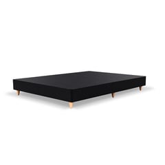 ALBURA - Base Cama Doble 140x190 cm Negra