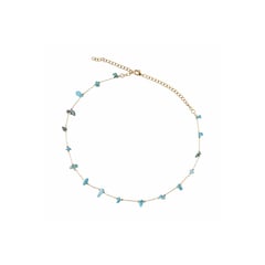 MARIA RESTREPO ENIGMA - Collar enigma choker turquesa