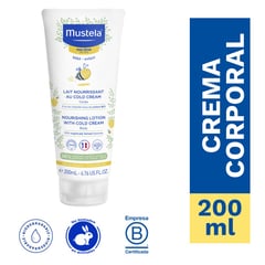 MUSTELA - Crema hidratante para piel seca 200 ml