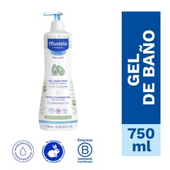 MUSTELA - Gel de baño suave para cabello y cuerpo 750 ml