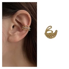 ACCESORIOS DE EVA - Arete Ear Cuff Simulador Tres Líneas