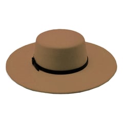 VELBROS - Sombrero Fedora Cordobes Hombre Mujer Gardel Sol Uv Elegante - Caqui