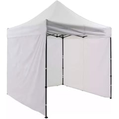 JARDIMEX - Toldo Carpa Jardin 2x2 Plegable Impermeable Paredes Blanco