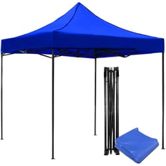 JARDIMEX - Toldo Carpa Jardin 2x2 Plegable Reforzado Retractil Azul