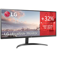 LG - Monitor ultrawide 34 ips hrd10 freesync 75hz 34wp500-b - negro