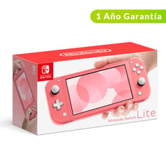 NINTENDO - Consola Switch Lite Coral 32GB