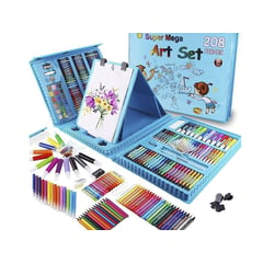 GENERICO - Set Kit Arte Colores Dibujo Creativo Infantil 208 pcs