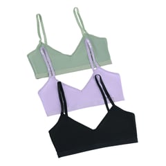 FORMAS INTIMAS - Top Set X3 Verde-Morado-Negro FI 16888