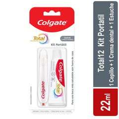 COLGATE - Kit Crema Dental Total + Cepillo Portatil