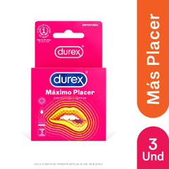 DUREX - Condones Maximo Placer X 3und