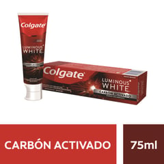 COLGATE - Crema Dental Luminous White Carbon Activado X 75ml