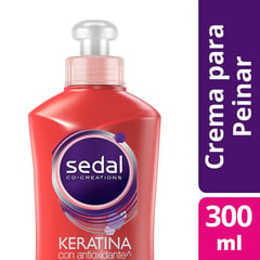 SEDAL - Crema Para Peinar Keratina Con Antioxidante X 300ml