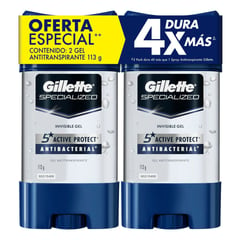 GILLETTE - Oferta Desodorante Gillete Antibacterial X 113g X 2und